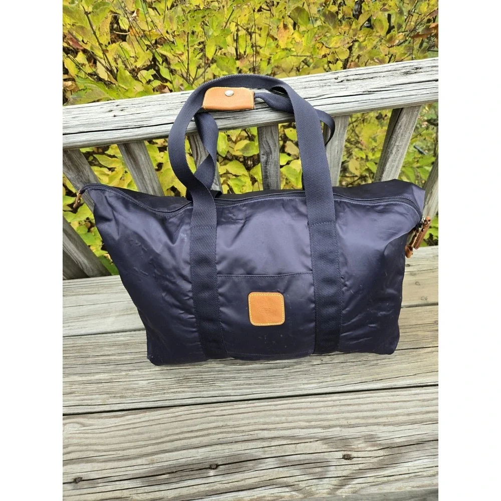Bric's Nylon Leather Navy‎ Blue Duffle Bag